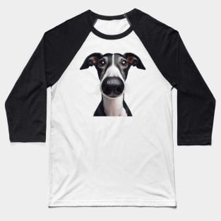 Greyhound Dog Boop Baseball T-Shirt